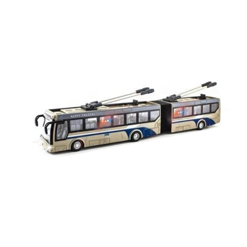 Remote Control City Bus Model Rechargeable With Light Toy For Kids