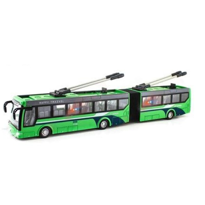 Remote Control City Bus Model Rechargeable With Light Toy For Kids