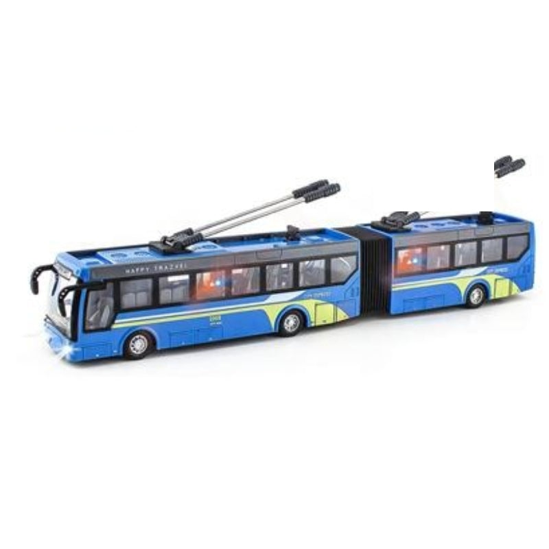 Remote Control City Bus Model Rechargeable With Light Toy For Kids