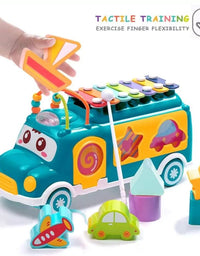 Musical Learning Adventure: Baby Shape Sorting And Xylophone Bus
