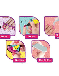 Dazzle Your Nails: 2-in-1 Nail Art Set With 3 Art Pens
