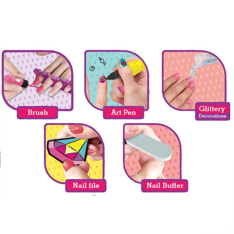 Dazzle Your Nails: 2-in-1 Nail Art Set With 3 Art Pens