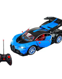 High Speed Remote Control Car With LED Lights And Openable Doors
