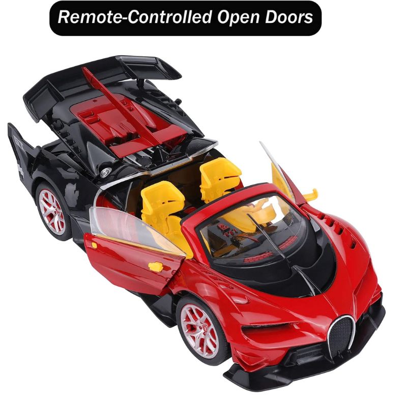 High Speed Remote Control Car With LED Lights And Openable Doors