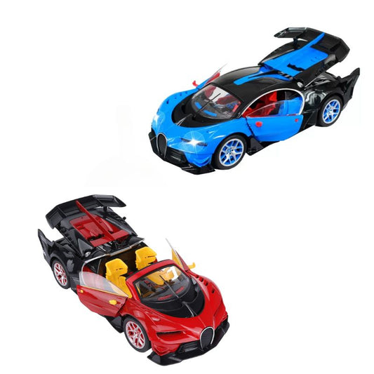 High Speed Remote Control Car With LED Lights And Openable Doors