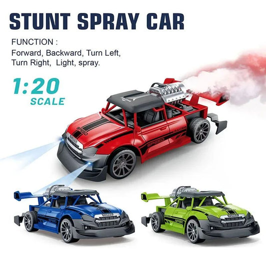 Stunt Spray Remote Control Car With Dazzling Lights