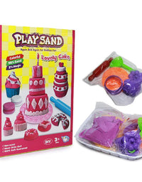 DIY Play Sand With Cake Moulds
