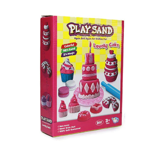 DIY Play Sand With Cake Moulds