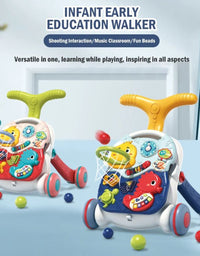 Step Into Learning: 3-In-1 Baby Walker Early Education Toy For Kids
