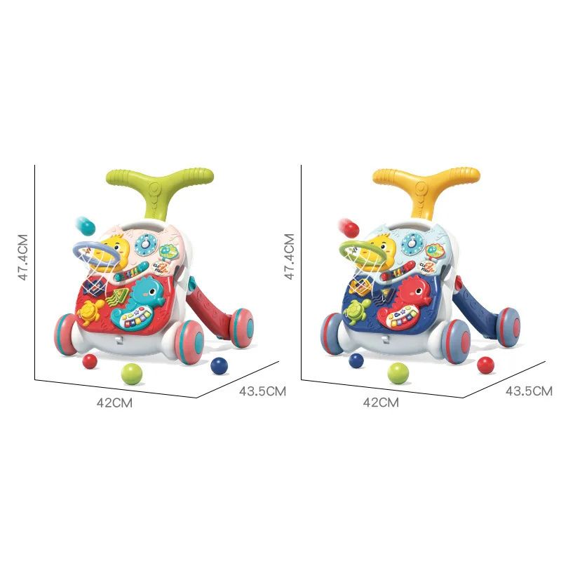 Step Into Learning: 3-In-1 Baby Walker Early Education Toy For Kids