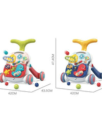 Step Into Learning: 3-In-1 Baby Walker Early Education Toy For Kids
