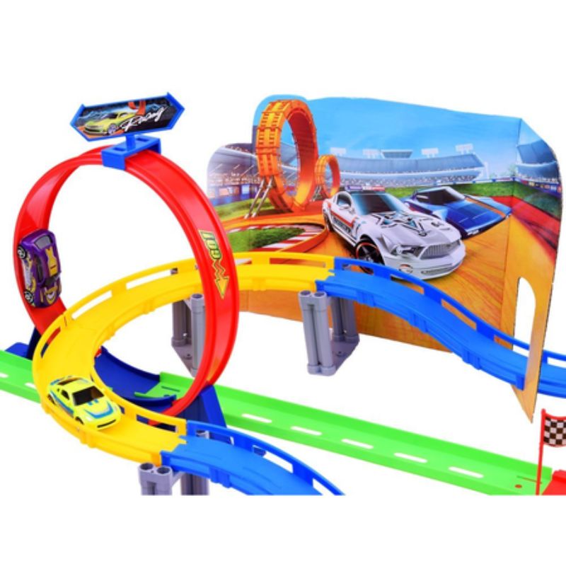2-In-1 Track Racing Launch And Loop Set