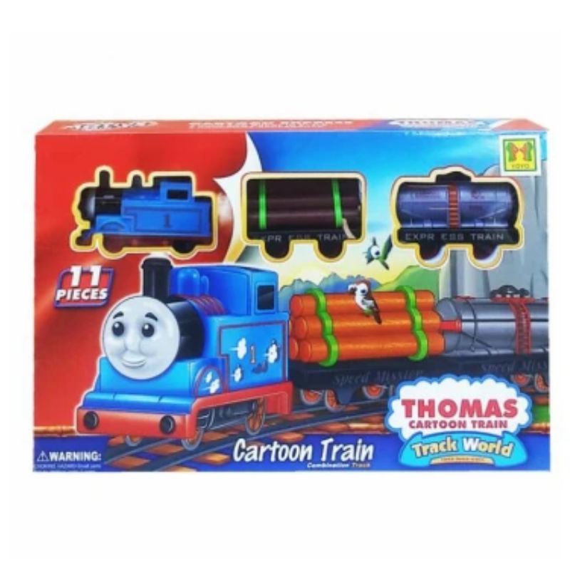 Thomas Cartoon Train 11Pc Set For Kids