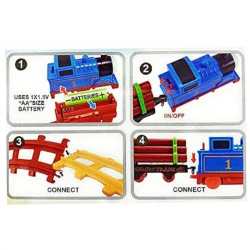 Thomas Cartoon Train 11Pc Set For Kids