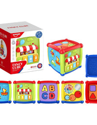 6 In 1 Fancy Cube- Musical, Educational And Learning Toy

