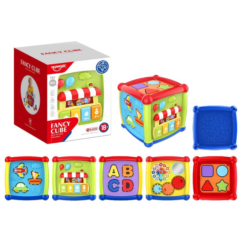 6 In 1 Fancy Cube- Musical, Educational And Learning Toy