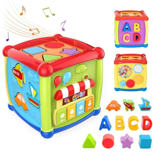 6 In 1 Fancy Cube- Musical, Educational And Learning Toy