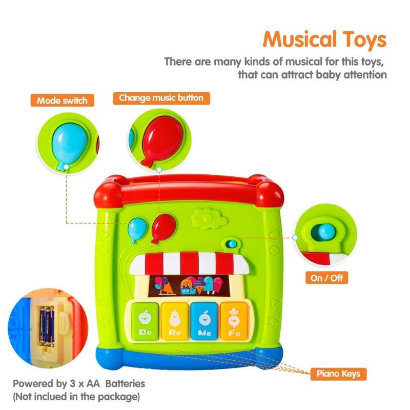 6 In 1 Fancy Cube- Musical, Educational And Learning Toy