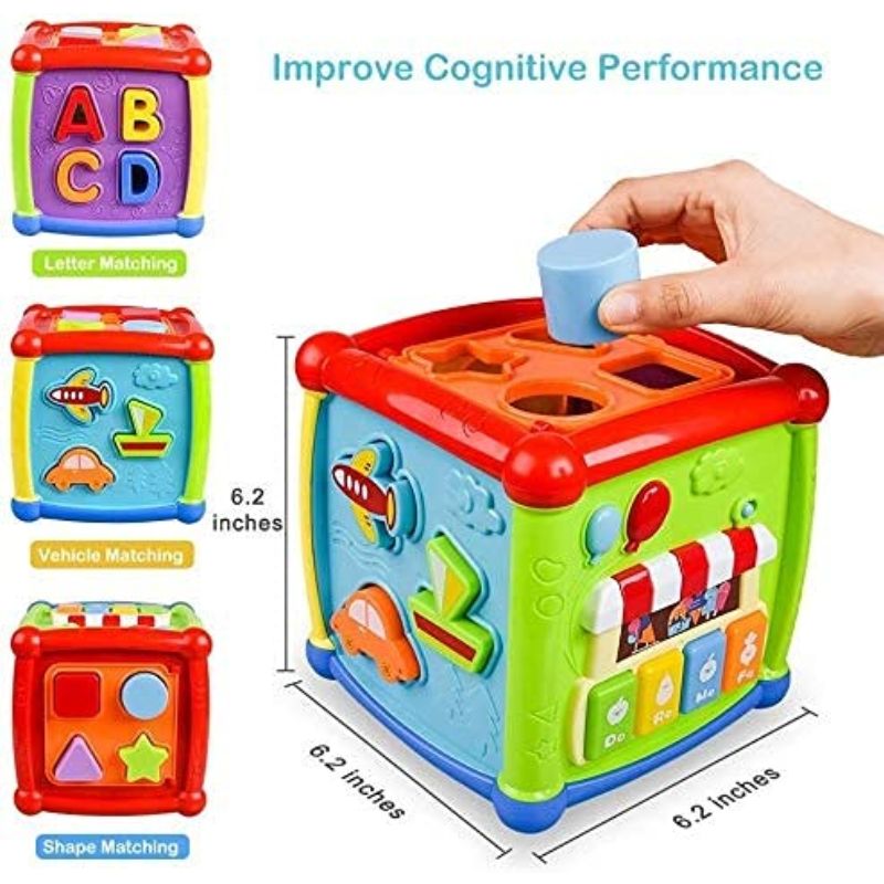 6 In 1 Fancy Cube- Musical, Educational And Learning Toy Price In ...