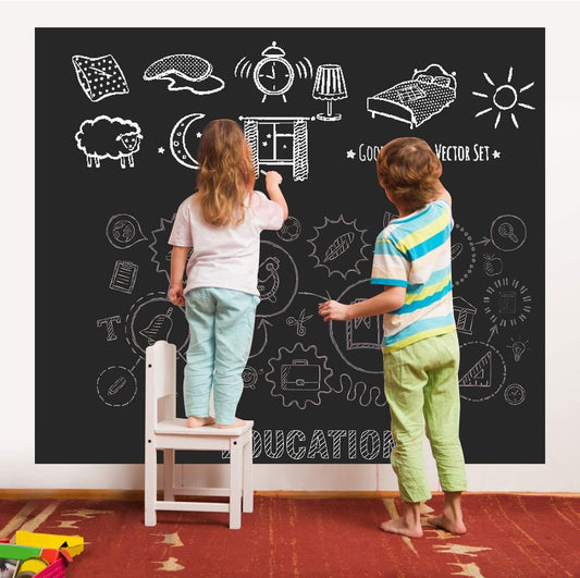 Blackboard Sticker – Peel and Stick Chalkboard for Writing & Drawing