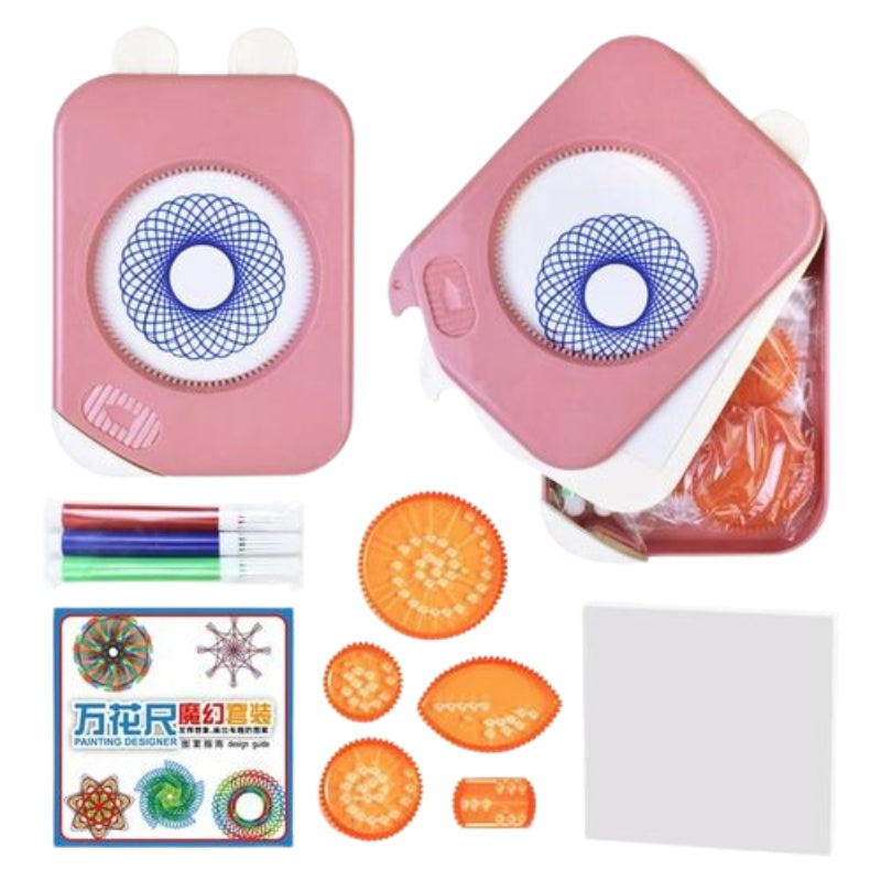 Spirograph Classic Gear - Deluxe Art Set With Storage Box For Kids