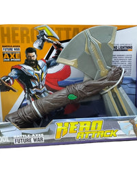 Avengers Thor Hero Attack Axe Toy For Kids With Light And Sound
