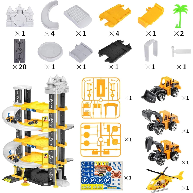 DIY Engineering Parking Lot Simulation Game For Kids