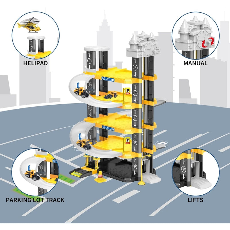 DIY Engineering Parking Lot Simulation Game For Kids