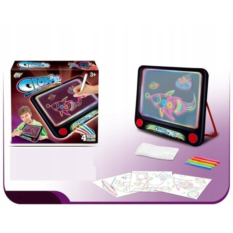 Glowing Drawing Board With Cosmos LED Lights For Kids