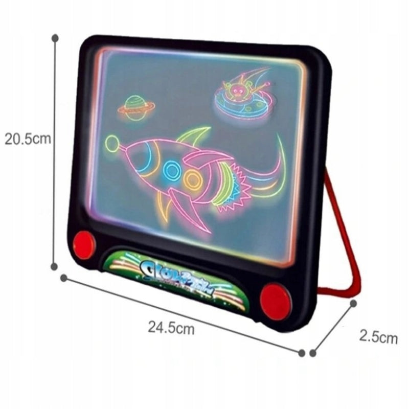 Glowing Drawing Board With Cosmos LED Lights For Kids