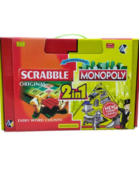 2 in 1 Scrabble And Monopoly Board Game
