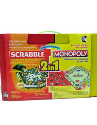 2 in 1 Scrabble And Monopoly Board Game
