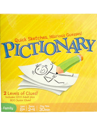 Yellow Pictionary Board Game
