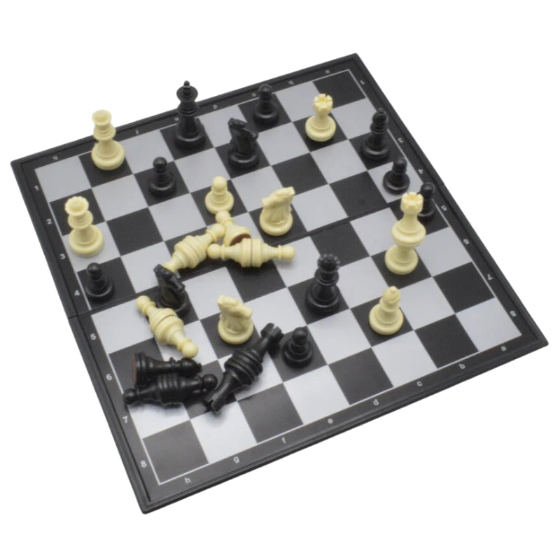 Foldable Magnet Chess Set Board Game