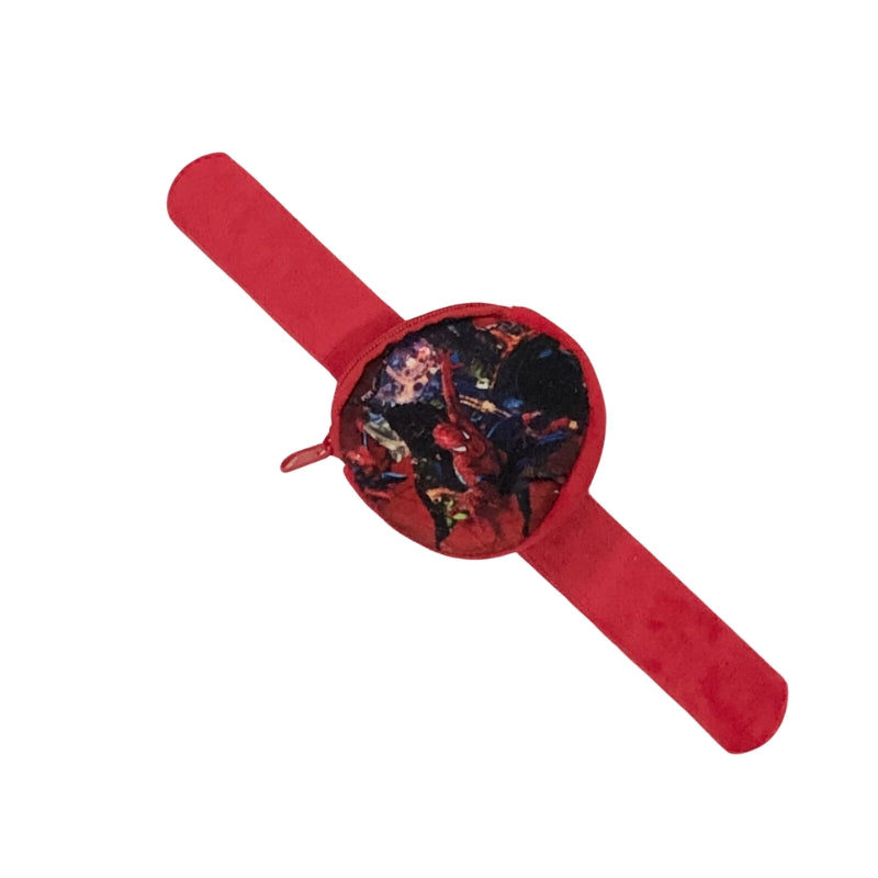 Spiderman Coin Pouch Wrist Band For Kids