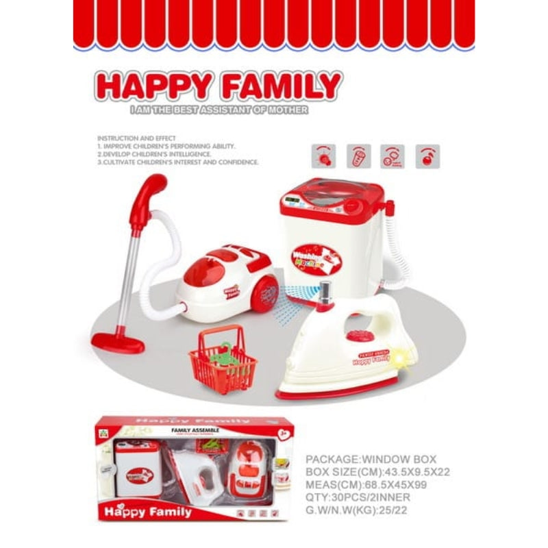 Happy Family Home Appliances Playset For Girls