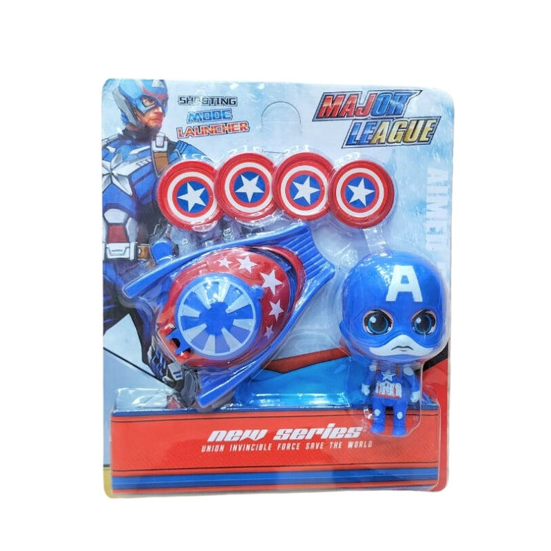 Captain America Hand Launcher Dart Shooter Toy For Kids