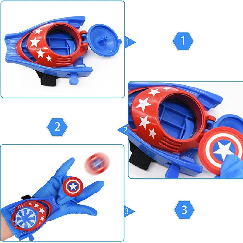 Captain America Hand Launcher Dart Shooter Toy For Kids