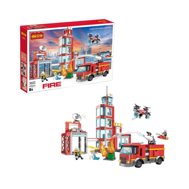 COGO Fire Fighter Building Blocks Creative Playset For Kids