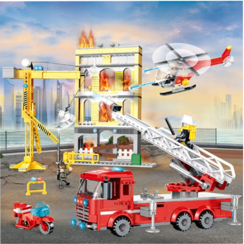 COGO Fire Fighter Building Blocks Creative Playset For Kids