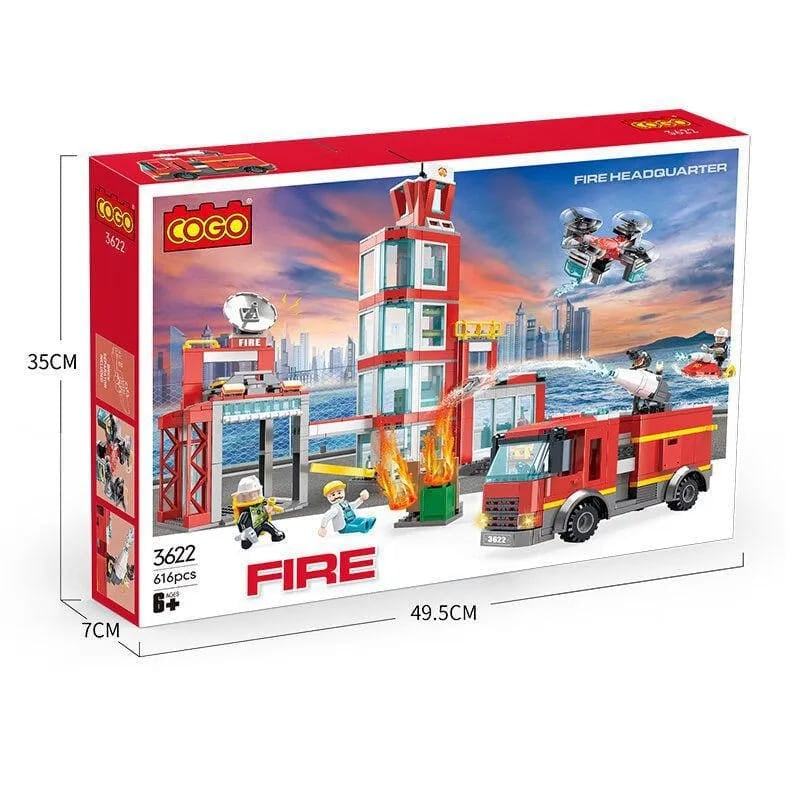 COGO Fire Fighter Building Blocks Creative Playset For Kids