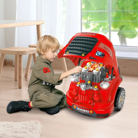 Remote Control Motor Master Engine Workshop Playset For Kids