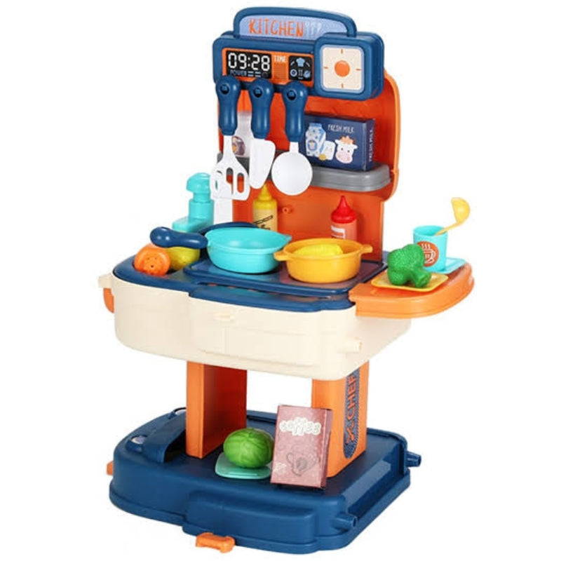 School Bag Kitchen 2 In 1 Playset For Kids