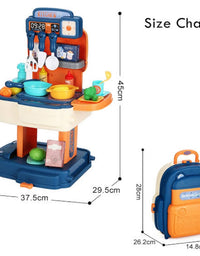 School Bag Kitchen 2 In 1 Playset For Kids
