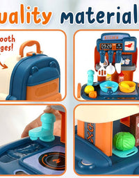 School Bag Kitchen 2 In 1 Playset For Kids
