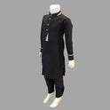 Black And White Polyester Shalwar Kameez For Kids