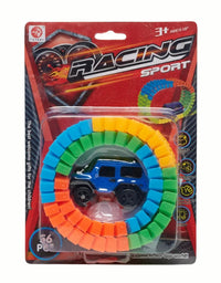 Racing Sport 56-Piece Toy Car With Track
