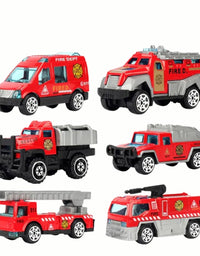 Die-Cast Cars Metal Playset Truck Toys Pack Of 6 Pcs
