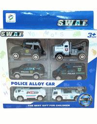 Die-Cast Cars Metal Playset Truck Toys Pack Of 6 Pcs
