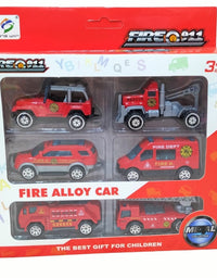 Die-Cast Cars Metal Playset Truck Toys Pack Of 6 Pcs
